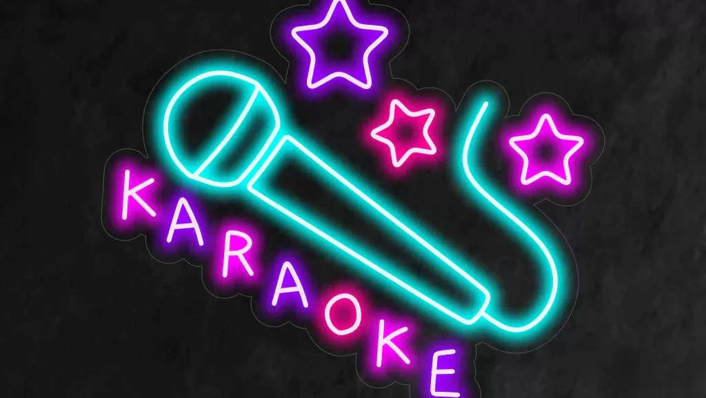 karaoke-neon-sign-music-themed-decor-vibrant-light