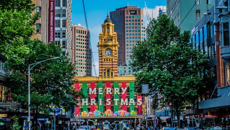melbourne christmas flinders st station