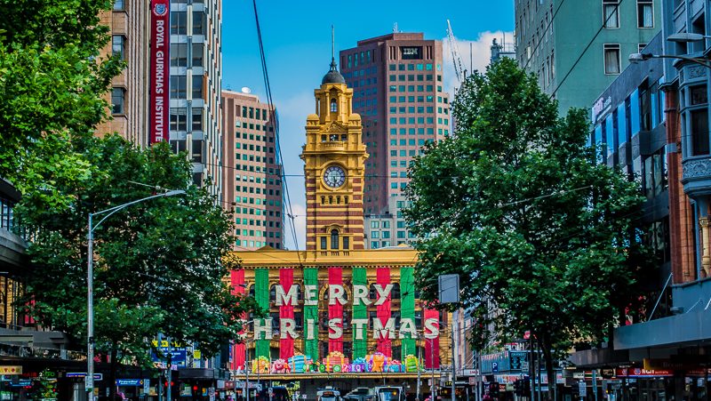 melbourne christmas flinders st station